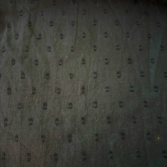 MAX STUDIO top, size Large, dark blue with embroidery.  Full sleeves, 3 buttons - Picture 8 of 8